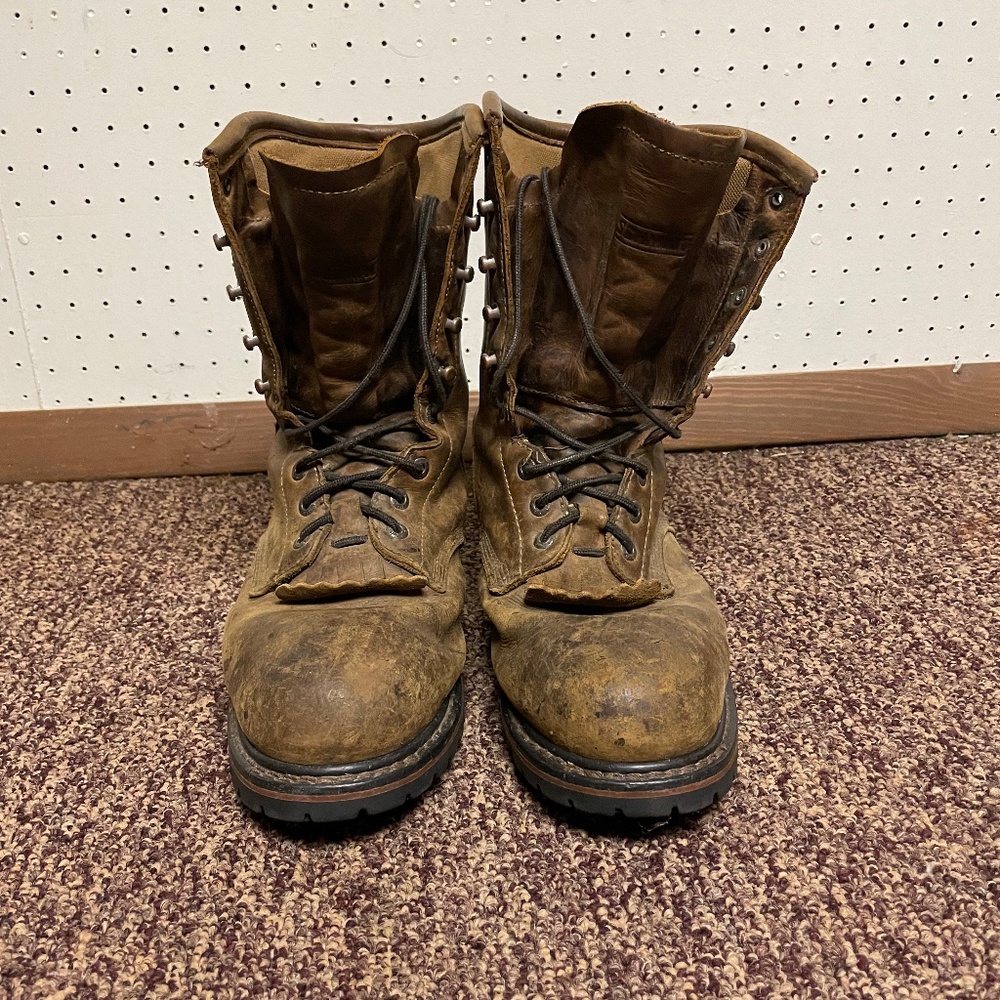 C.E. Schmidt Mens size 12 Steel Toe Logger Boots